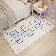 아이방 꾸미기 층간소음 방지 사방치기 놀이 숫자 매트, Hopscotch 05시 + 120 × 160CM