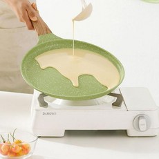 2구붕어빵팬 주방 Maifan 스톤 스테이크 인덕션용와플팬, Green 8 inch, 1개