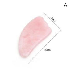 100% 천연 로즈 쿼츠 옥 구아샤 보드 침술 마사지 페이셜 구아슈 핑크 쿼츠 마사지 페이스 리프팅 스톤 구아샤 스크래핑 플레이트 노화 방지 주름 완화 얼굴 긴장 완화, [11] A