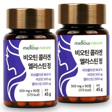 비오틴 저분자 피쉬 콜라겐 엘라스틴 정, 90정, 2개