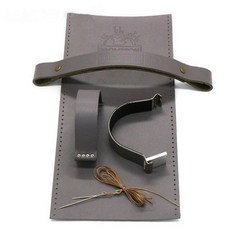  트롬톤 자전거 소가죽 보호 커버 탑튜브 가죽 커버 손잡이, 실버, 1개 