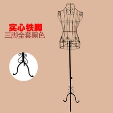 벽걸이 철제 옷가게 마네킹 철골 스탠드행거 여자 상반신 전신 세트 매장 진열대 디자이너 의류학과 과제용, J