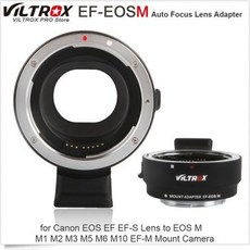 [해외] VILTROX EFEOSM 캐논 EOS EF EFS 렌즈 용 전자식 자동 초점 렌즈 어댑터 EOS M M1 M2 M3 M5 M6 M10 EFM 마운트 카메라, 상세내용표시