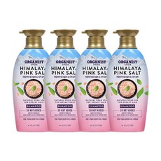오가니스트 히말라야 핑크솔트 담은 샴푸 두피 스케일링, 500ml, 500g, 4개