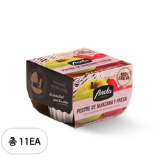 아넬라 생과일 프리미엄 디저트 과일퓨레 2p, 딸기, 200g, 11개