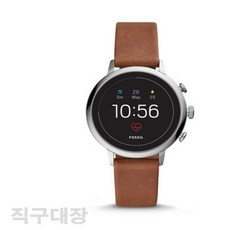 파슬 젠4 여성 스마트 워치 브라운 가죽 FTW6014P, POSSIL