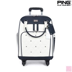PING(핑) ****2019년 FW신상****무료배송 여성큐빅장식 트롤리 보스턴백 가방, 핑크