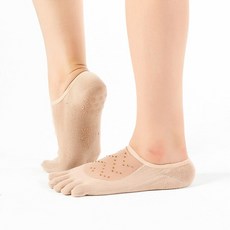 요가 필라테스 양말 제조 업체 무역 버드 실크 원사 거즈 단색 요가 양말 필라테스 양말 미끄럼 방지 양말 오픈 발가락 다섯 손가락 요가 양말