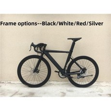 바이크스시티 성인 학생용 그레이 로드 바이크 더블 디스크 브레이크 도시 알루미늄 합금 MTB 레이싱 700C 48 cm 52cm 14 16 18 20 스피드
