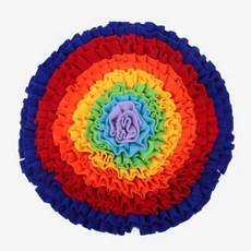 강아지푸드클립 노즈워크 분리불안 삼킴 방지 강아지 고양이 무지개