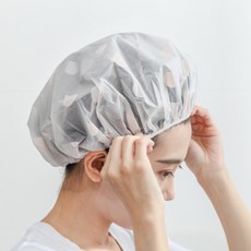 방수 샤워캡 방수 비닐헤어캡 헤어밴드 샴푸캡 머리캡, 2-비닐헤어캡-핑크, 1개