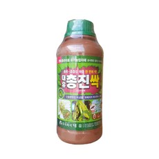 대유 총진싹 1L 대용량 + EM팩 세트 총채벌레 뿌리파리 퇴치 빅카드 진딧물 약 비료 액제 살충 화초 벌레 제거 퇴치 고추 해충 응애 화분, 1L + EM아이스팩