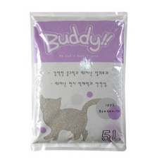 응고형모래 D18 버디 벤토나이트 모래5L 고양이모레 고양이, 1개