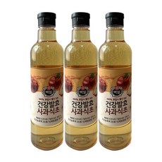 백설 건강발효 사과식초, 800ml, 3개