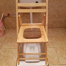 접이식 좌훈 좌욕 좌욕의자 나무 변기 구멍뚫린의자 휴대용 간이, 40cm변기 의자, 1개