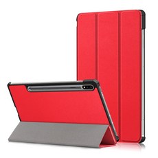 접이식스탠드 갤럭시 탭 S7 케이스 SMT870 SMT875 폴리오 스마트 커버 11 인치 태블릿, Tab S7 11 Inch, Red