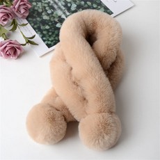 besteffie 머플러 방울 머플러 밍크퍼 머플러 숏머플러 인조 퍼 머플러 목돌이 겨울 밍크 퍼 머플러 E22