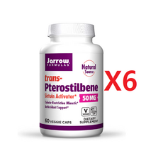 자로우 프테로스틸벤 폴리페놀 50mg 60캡슐 6개