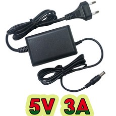 순흥전기어댑터 5V 어댑터 모음 5V 0.35A ~ 3A 까지 생산 아답터 직류전원장치, 5V 3A 전원선일체형