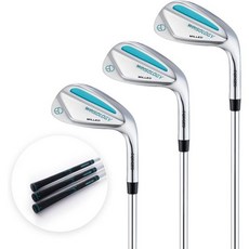 T WINSOLOGY골프 웨지 세트 52/56/60 도 남여 골프채 샌드 남자 오른손 피칭 골프 선물 컬러, Silver/Turquoise, Right Handed/ 52/56/60 set