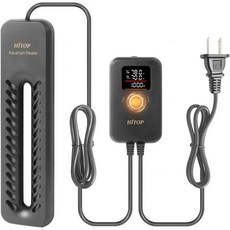 HITOP 1000W 디지털 수족관 히터 온도 제어 장치가 있는 티타늄 어항 히터 최대 300갤런의 담수/해수용 잠수식