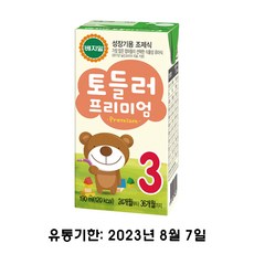 베지밀 토들러 프리미엄 3단계 아기두유, 콩 원액, 190ml, 16개