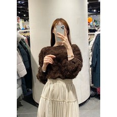 플라스틱 아일랜드 수술 니트 - PJ4CL263-BR-S