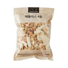 바이오마켓_모노쉐프 해물믹스4종 새우 홍합살 바지락살 대왕오징어 800g, 23개