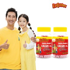 릴크리터스 꾸미 베어스 칼슘 + 비타민D3 어린이 건강식품, 60정, 2개