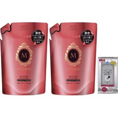 일본직발송 6. MACHERIE(マシェリ) マシェリモイスチュアシャンプー詰め替え用(しっとりまとまる)380ml×2, One Size, One Color, 2개, 380ml