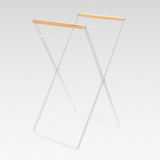 인디언행어 우드 캠핑용품감성 접이식 플라스틱 쓰레기 걸이 가방 야외 캠핑 봉투 보관 랙 홀더 피크닉, 01 Type A white, 1개