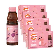 [광동직영] 비타500 허니로열 곰돌이 푸 100ml x 50병, 50개
 광동 비타500 콜라겐 잔망루피 100ml 50개