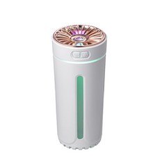 YAPOGI 차량용 가습기 휴대용 소형 USB 무선 칠색 무드등 가습기, 화이트