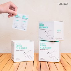 닥터퓨리 렌즈클리너 일회용 항균 티슈, 화이트, 4개