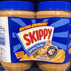 스키피 크런치 땅콩버터 1.36KGX2, 2개, 2.36kg