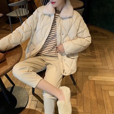 깔깔이 숏패딩 깔깔이자켓 여자 깔깔이 깔깔이패딩