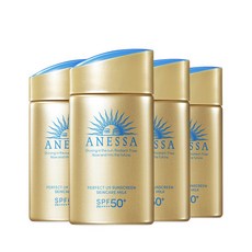 아넷사 퍼펙트 UV 선스크린 스킨케어 밀크 N SPF50+ PA++++, 60ml, 4개