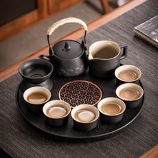 찻잔 선물 집들이 커피잔 홈카페 빈티지 찻잔세트 명품 앤틱잔, 웨이브 주전자 10개 + 접시, 1개