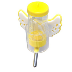반려동물 엔젤윙 급수기 80ml + 거치대 세트, YELLOW, 3개