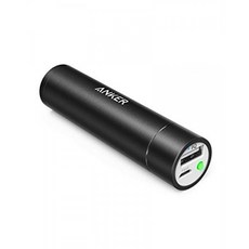 Anker PowerCore + Mini 3350mAh 립스틱 크기의 휴대용 충전기 (프리미엄 알루미늄 파워 뱅크) 가장 컴팩트 한 외장 배터, 상세 설명 참조0