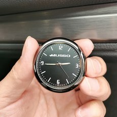 차량용 시계 자동차 악세사리 쿼츠 발광 내부 스틱 온 디지털 쌍용 액티언 코란도 카이런 무쏘 그랜드 렉스턴 XLV용 446014, For MUSSO, 1개