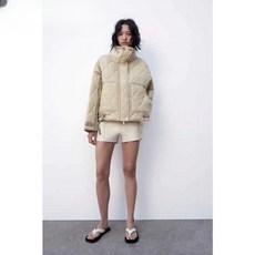 ZARA 여성점퍼 데일리룩 퀼팅 경량 라이트 코튼 자켓
