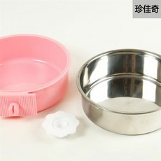 반려동물용식기 강아지그릇 개새끼 강아지 식품 작은 식기그릇 강아지대야 개그릇 고정 걸이식, T06-그린색 외반 927, C01-스몰사이즈(여러번침 더계산)