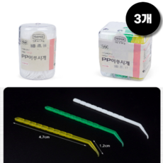 MARKET.MR_ 후크형 이쑤시개 갈고리 이쑤시게 요지 일회용이쑤시개, 3개, 300개