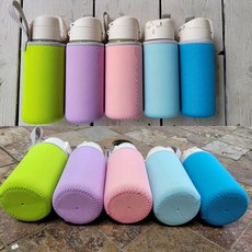 보틀 텀블러 파우치 360ml 유치원 초등학생 작은물병 파우치, 옐로우, 1개