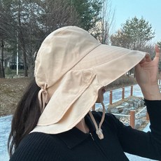 로히코 자외선차단 햇빛가리개 물놀이 버킷햇 플랩캡 여름 여자 모자