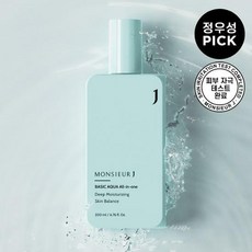 무슈제이 베이직 아쿠아 올인원 200ml_정우성PiCK 쿨페이스 수딩, 1개, 200ml