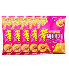 농심꿀꽈배 [2개묶음] 꿀꽈배기5개 일반스낵 농심 IWD6372B, 90g, 1개