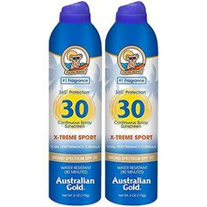 Australian Gold 익스트림 스포츠 Continuous 스프레이 선스크린 SPF 30 142g 1세트 1세트, 4세트, 170g