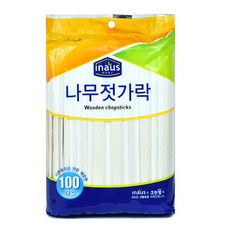 서진 크린랲 크린랩 크린 일회용 나무젓가락 100P, 100개입, 1개